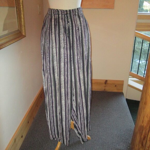 Lee David Striped Pants, Black Faded Glory Lacy Top & Fringe Shop Trends Vest - Picture 7 of 13